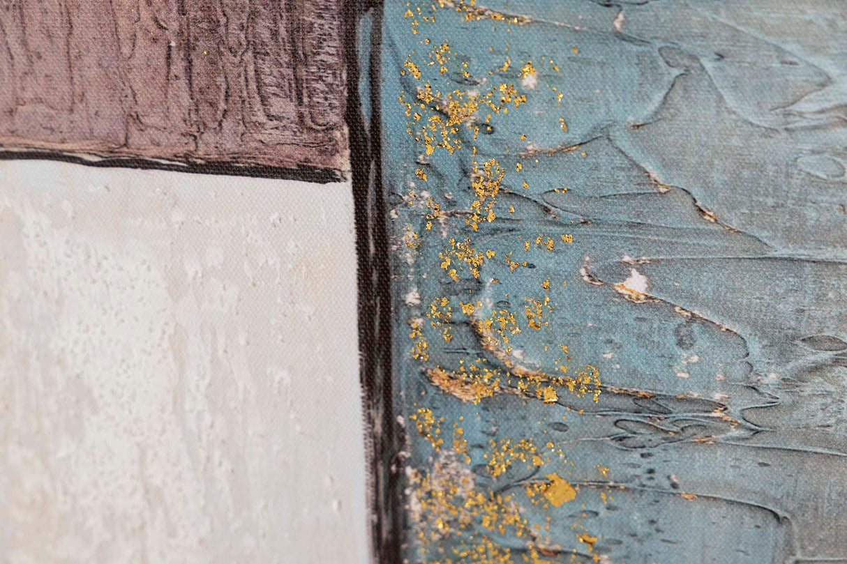 SET 2 LIENZOS ABSTR. 40% PINTADO MANO 60x3x60 CM