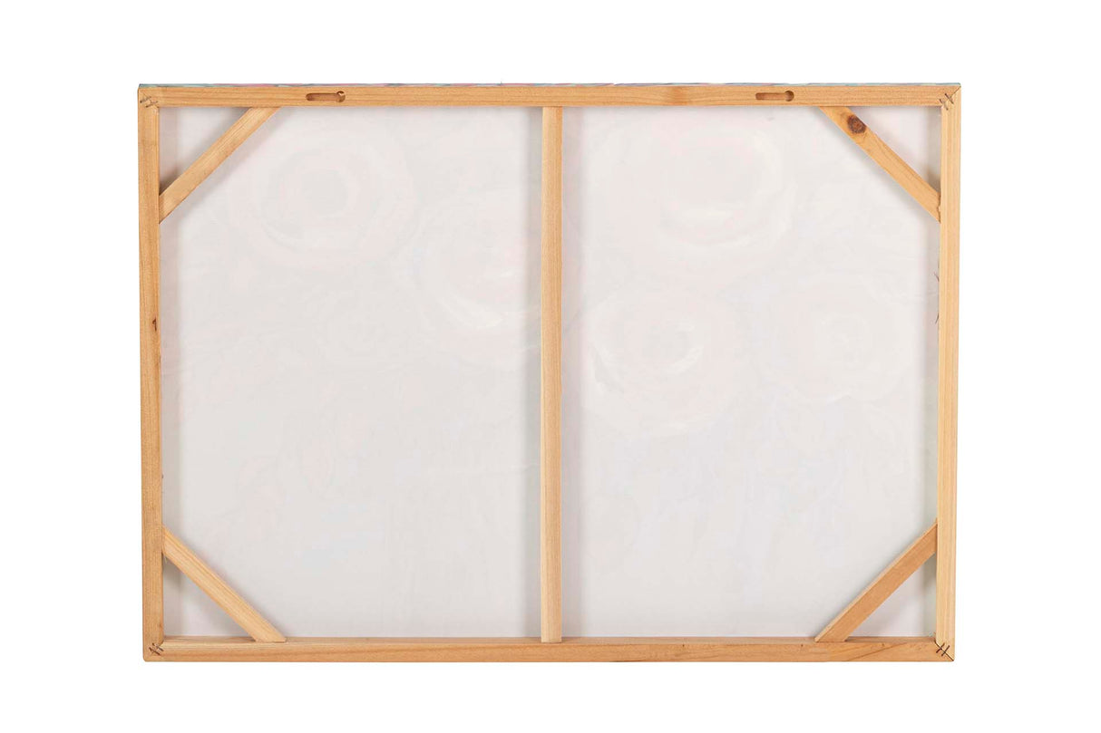 SET 2 LIENZOS FLORES 40% PINTADO MANO 70x3x50 CM