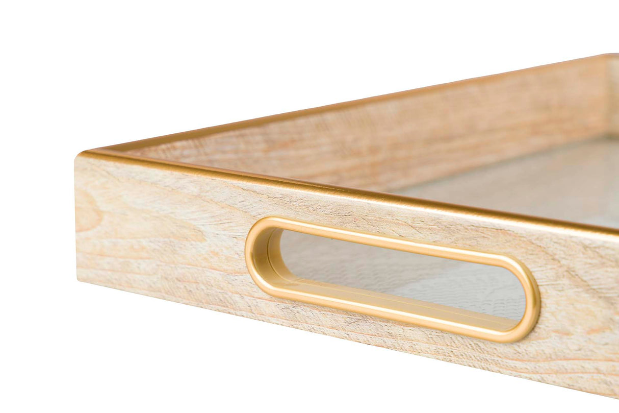 Set 2 PU -Kristallschalen 40x30x5 35x25x5 cm