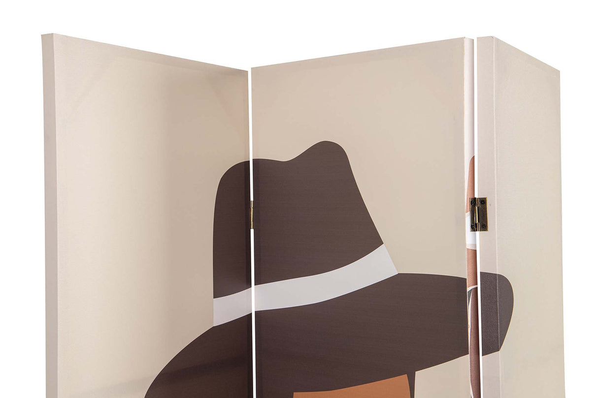 BIOMBO LIENZO MUJER 120x3x180 CM