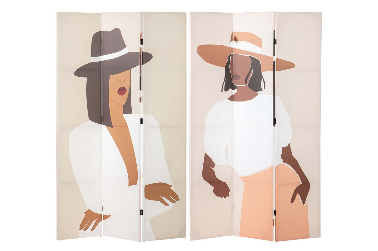 BIOMBO LIENZO MUJER 120x3x180 CM