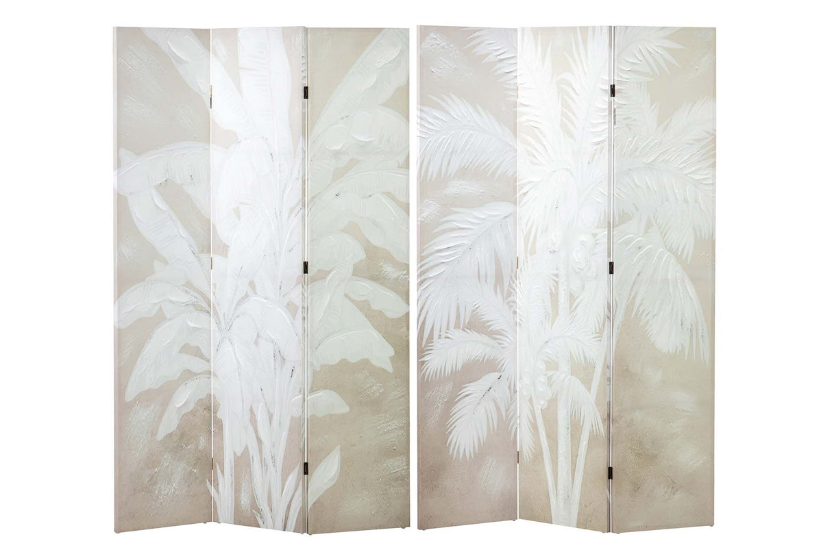 BIOMBO LIENZO PALMERA 120x3x180 CM
