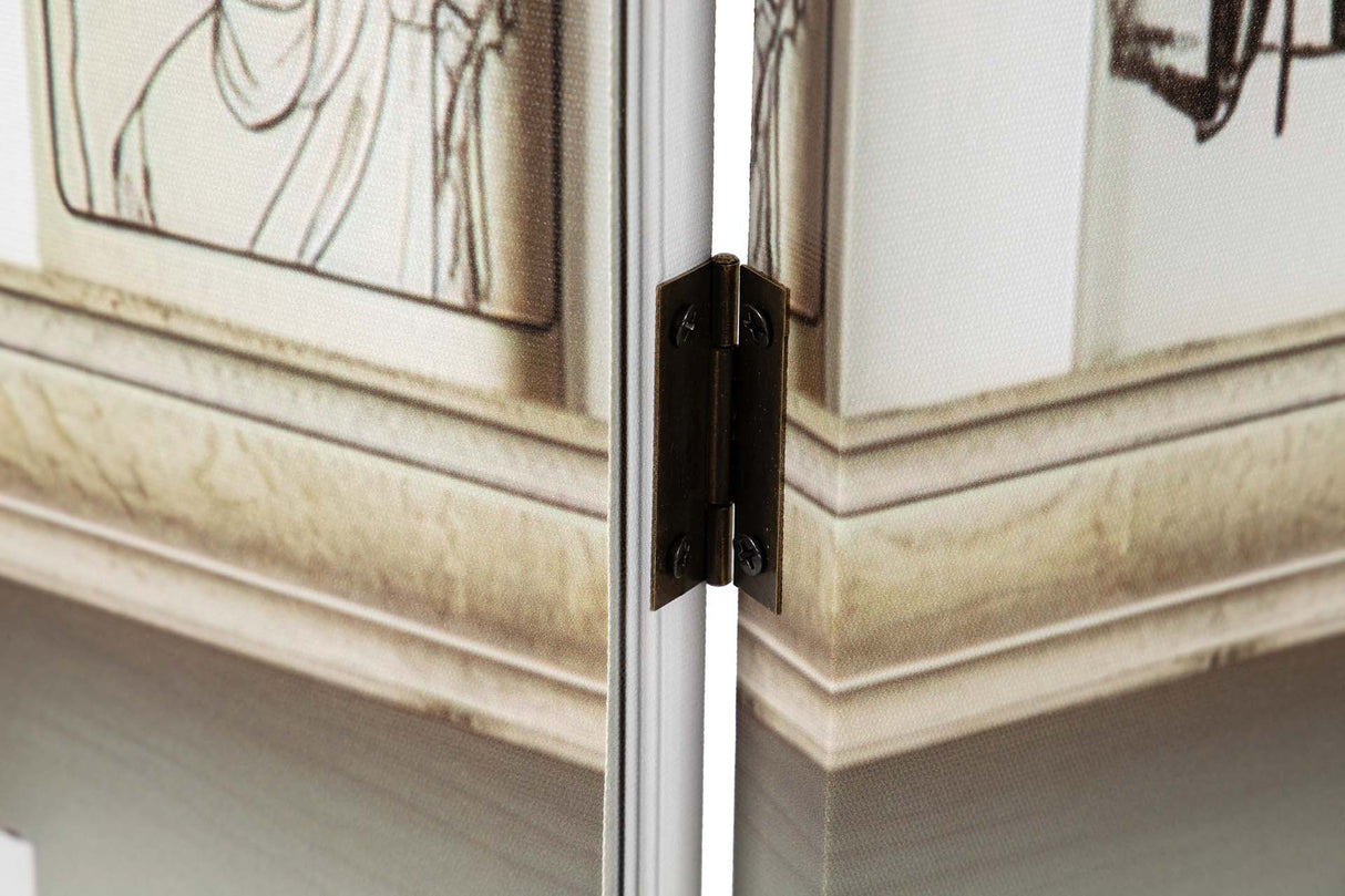 BIOMBO LIENZO LIBROS 120x3x180 CM