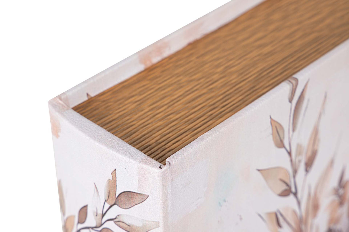 SET 2 CAJAS LIBRO JARRON 34x25x7 27x20x6 CM