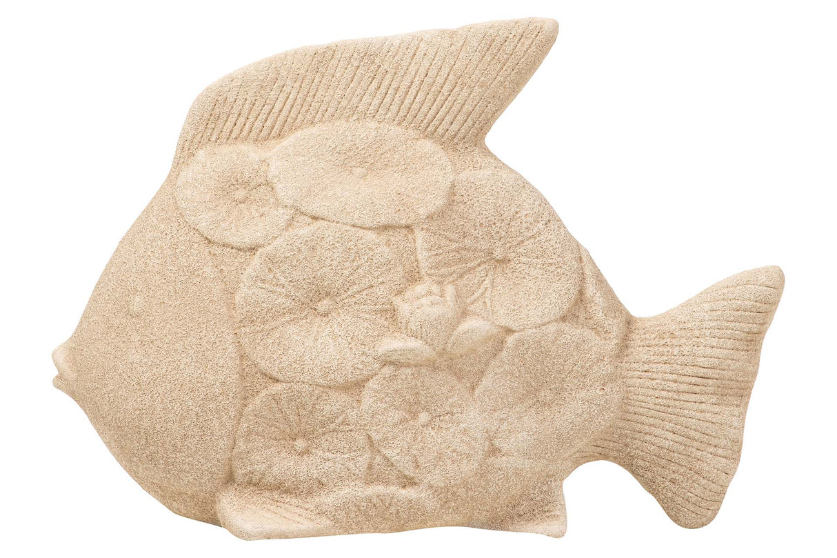 Figure en céramique Fish brun 34x29x11 cm