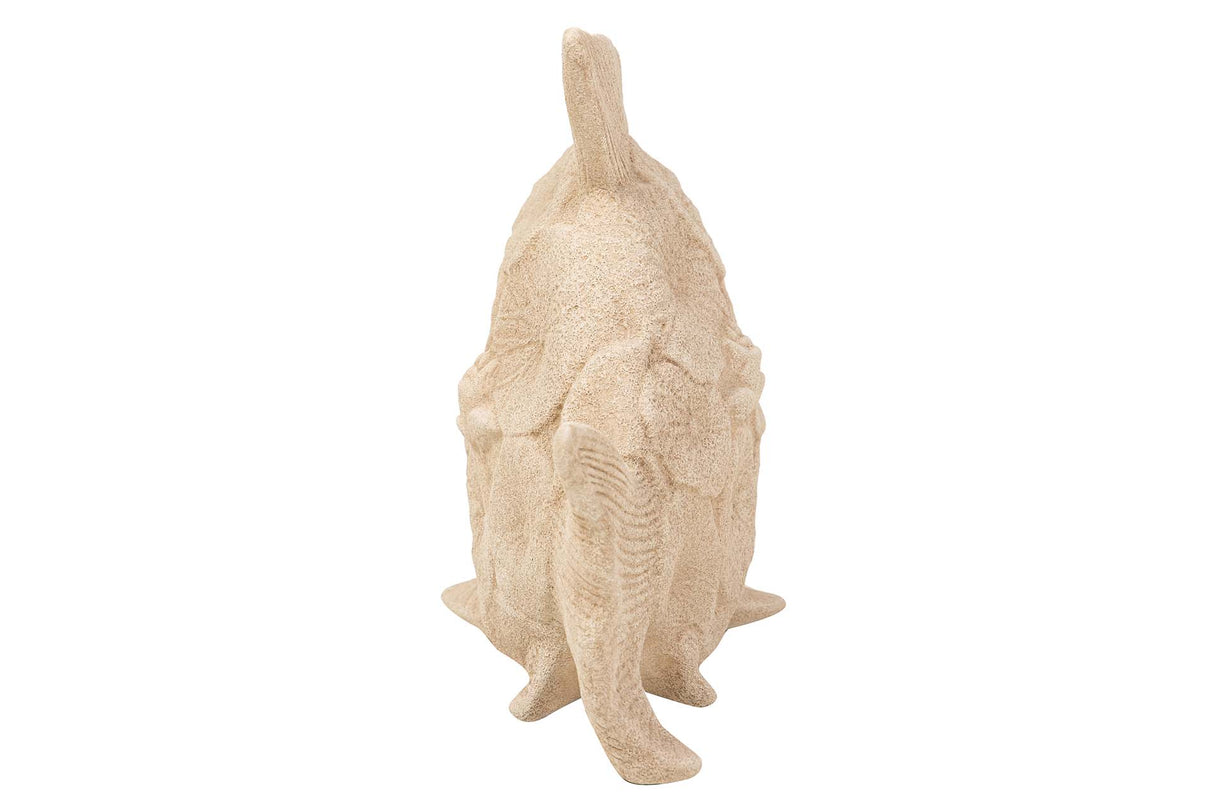 Figure en céramique Fish brun 34x29x11 cm