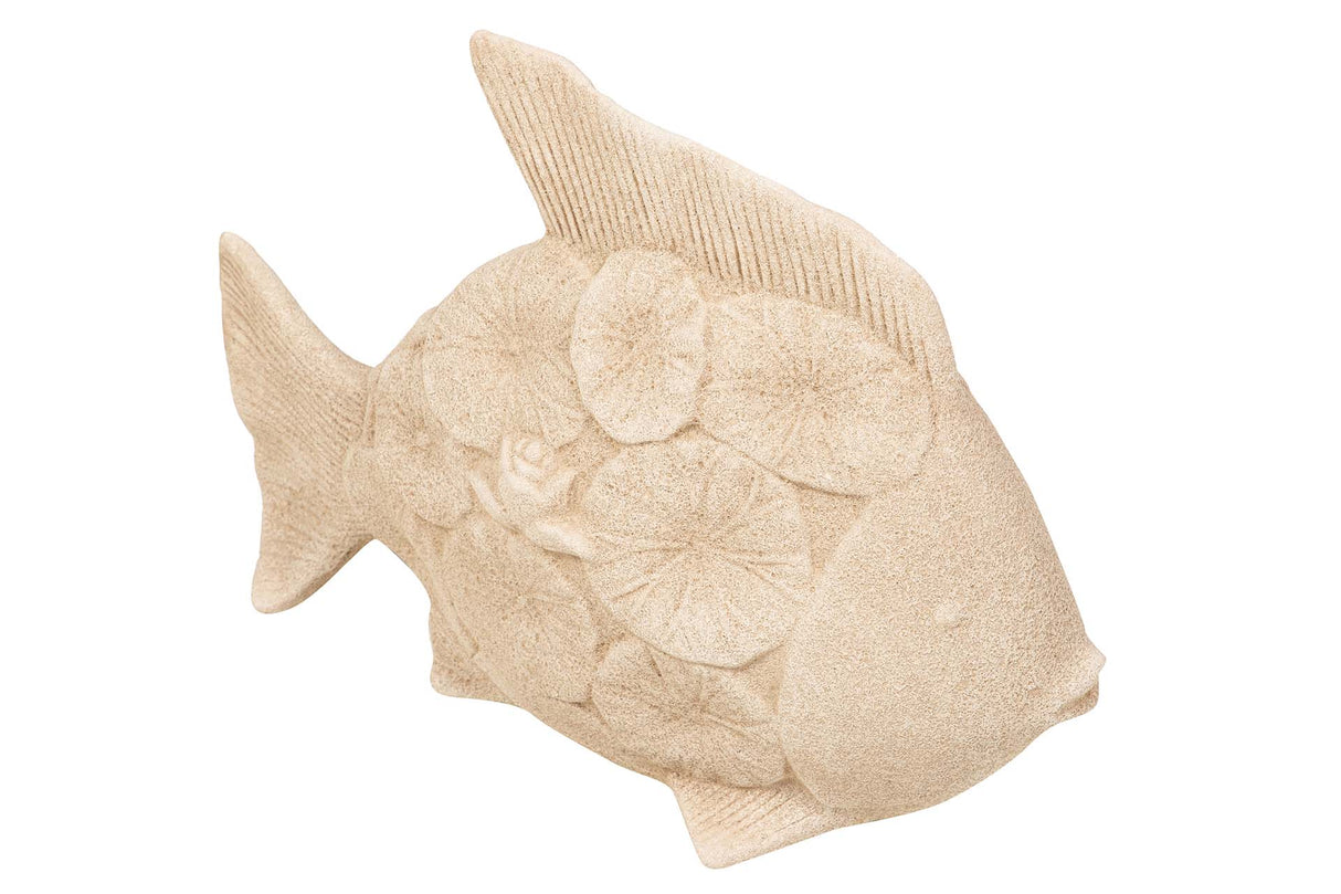 Figure en céramique Fish brun 34x29x11 cm