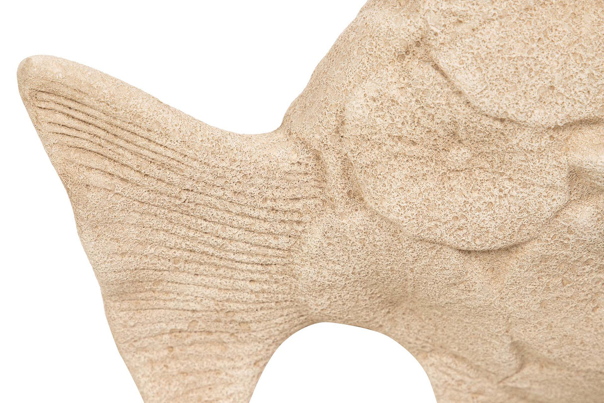 Figure en céramique Fish brun 34x29x11 cm