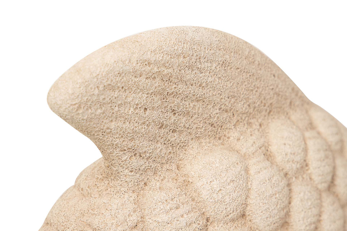 FIGURA PEZ CERAMICA MARRON 34x29x11 CM