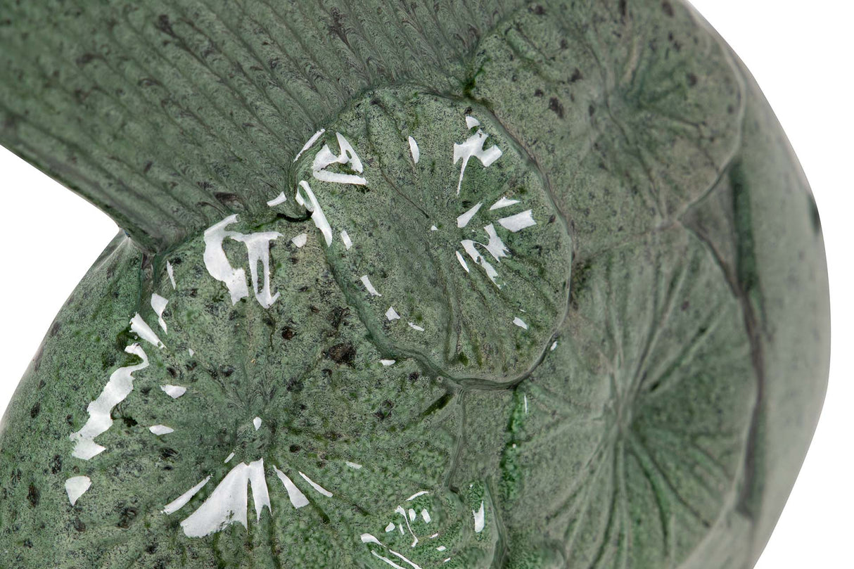 Figure Poisson en céramique verte 34x29x11 cm