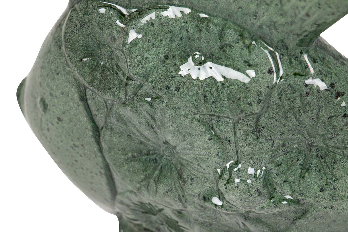 Figure Poisson en céramique verte 34x29x11 cm