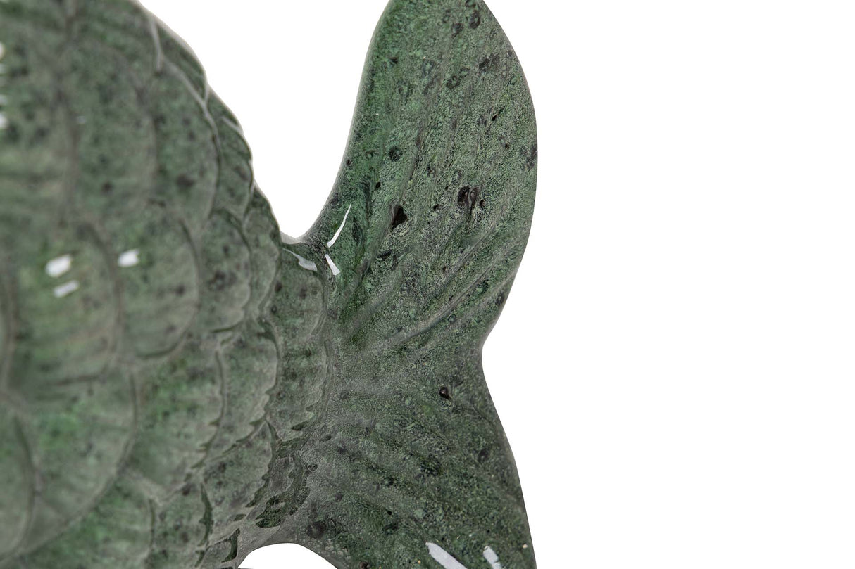 FIGURA PEZ CERAMICA VERDE 30x24x10 CM