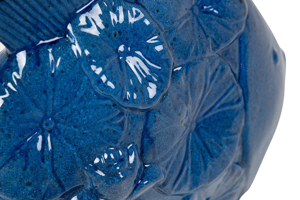 Poisson en céramique bleu Figure 30x24x10 cm