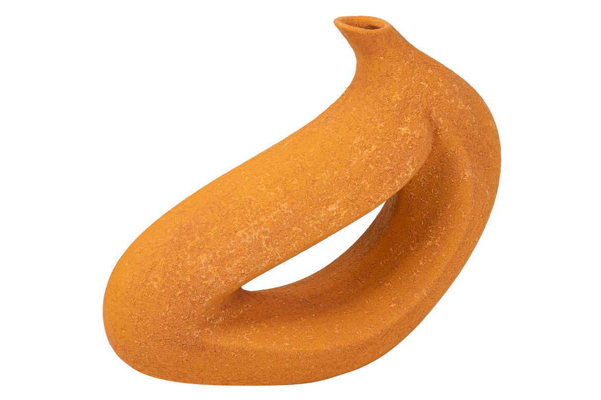 JARRON CERAMICA NARANJA 40x12x32 CM