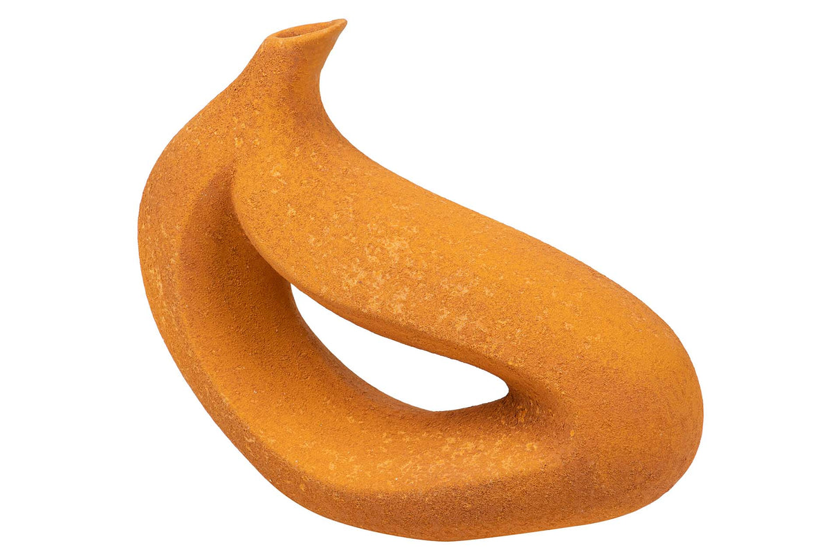 JARRON CERAMICA NARANJA 40x12x32 CM