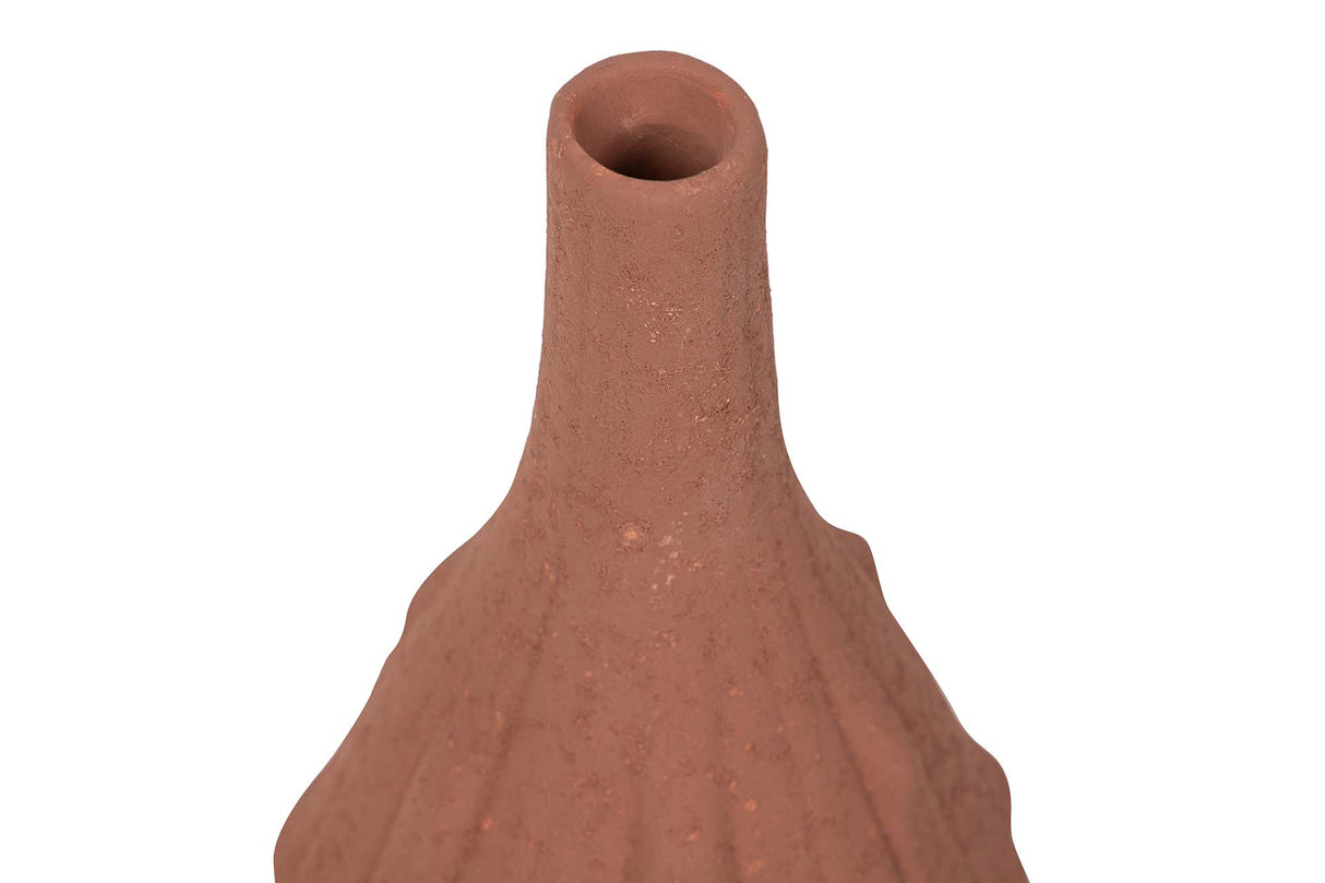 JARRON CERAMICA MARRON 18x18x40 CM