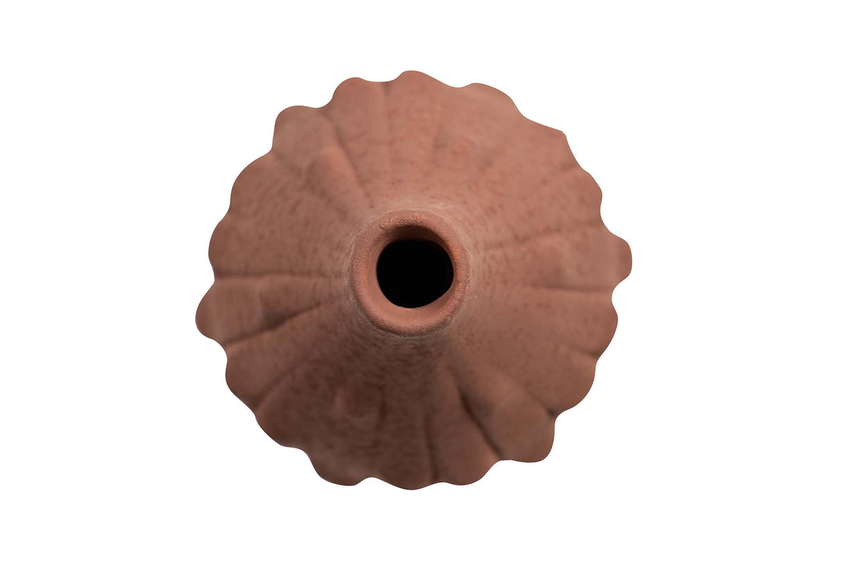 JARRON CERAMICA MARRON 18x18x40 CM