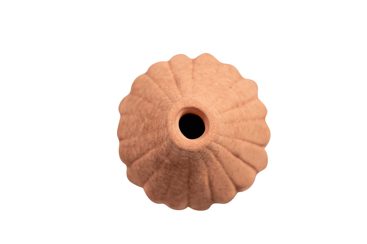 JARRON CERAMICA NARANJA 17x17x33 CM