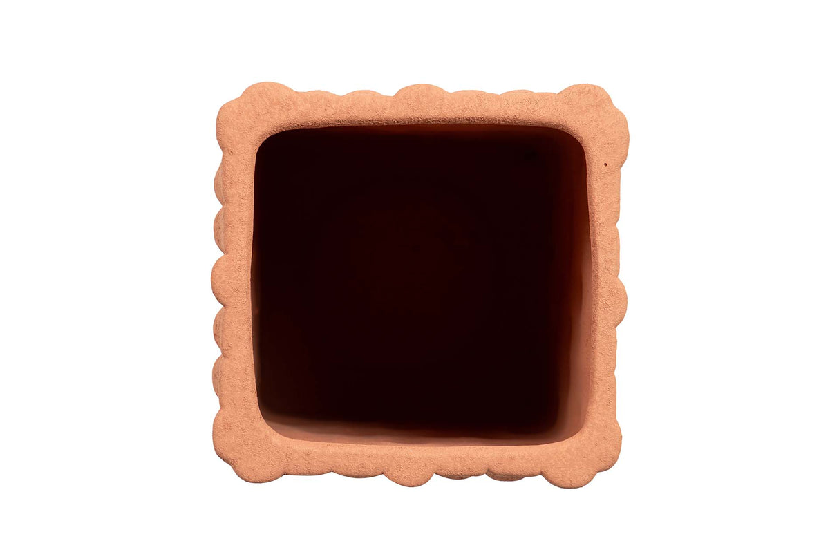 JARRON CERAMICA NARANJA 15x15x31 CM