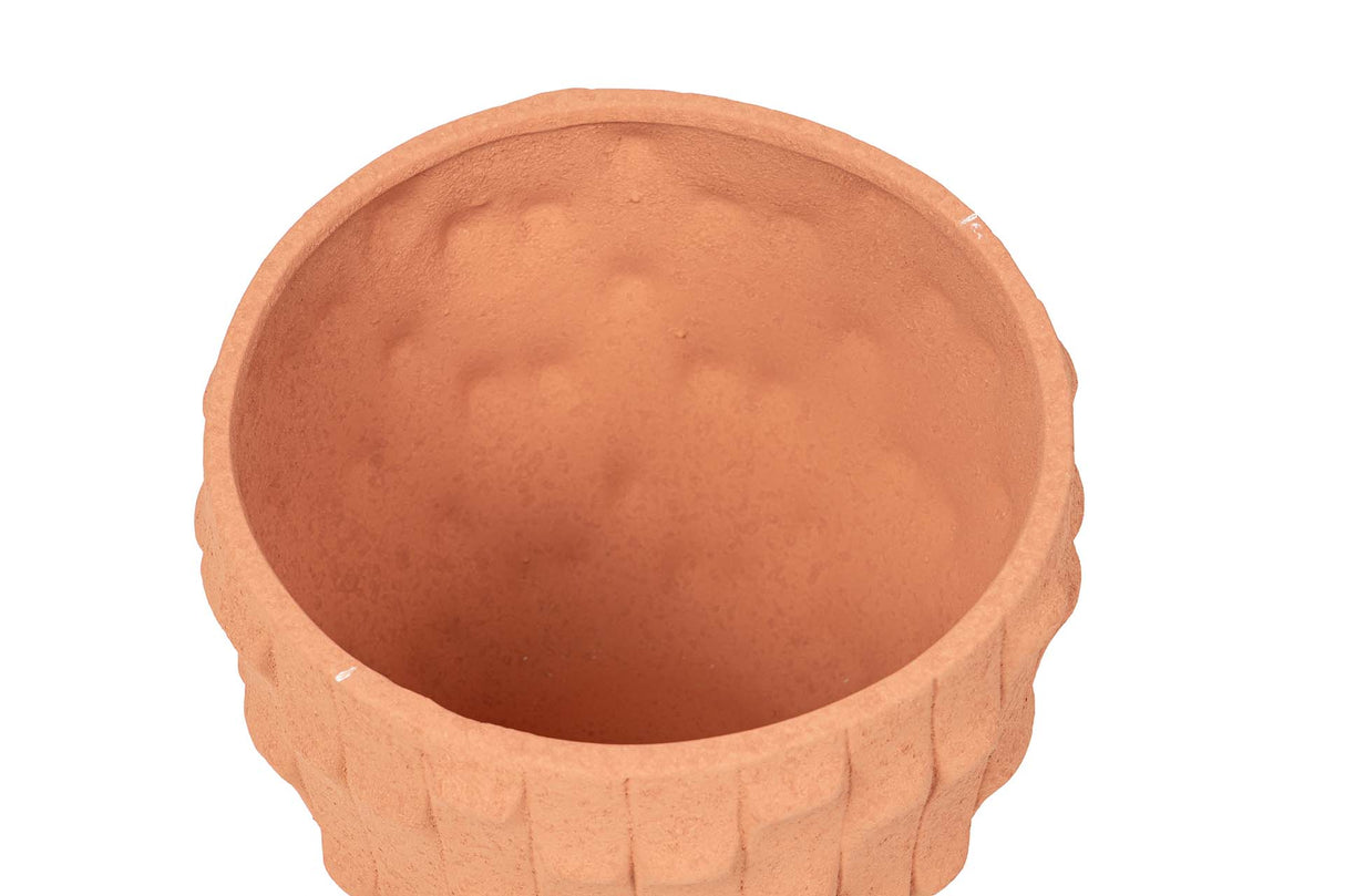 MACETERO CERAMICA NARANJA 32x32x26 CM