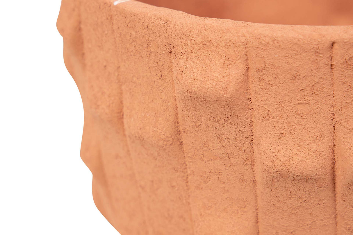 MACETERO CERAMICA NARANJA 32x32x26 CM