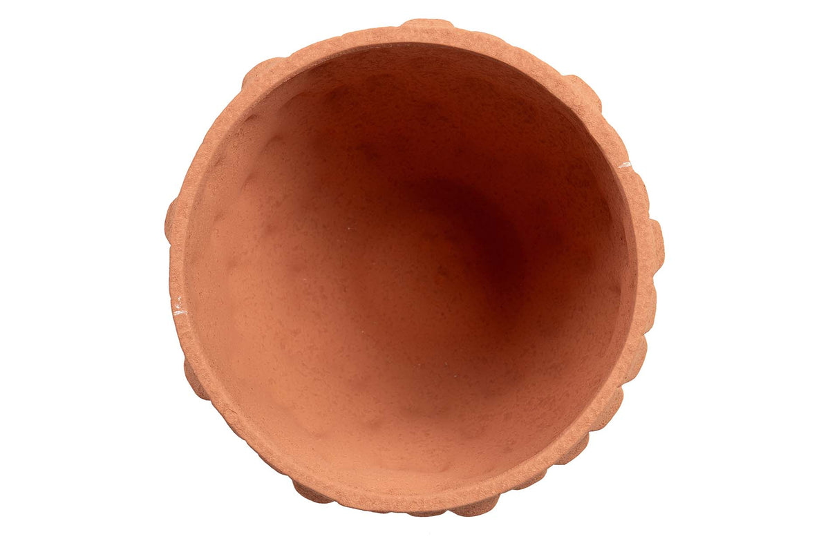 MACETERO CERAMICA NARANJA 32x32x26 CM