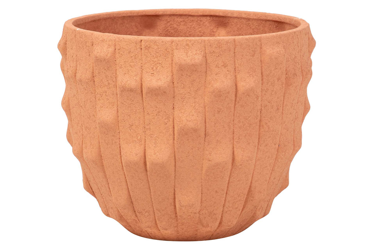 MACETERO CERAMICA NARANJA 32x32x26 CM