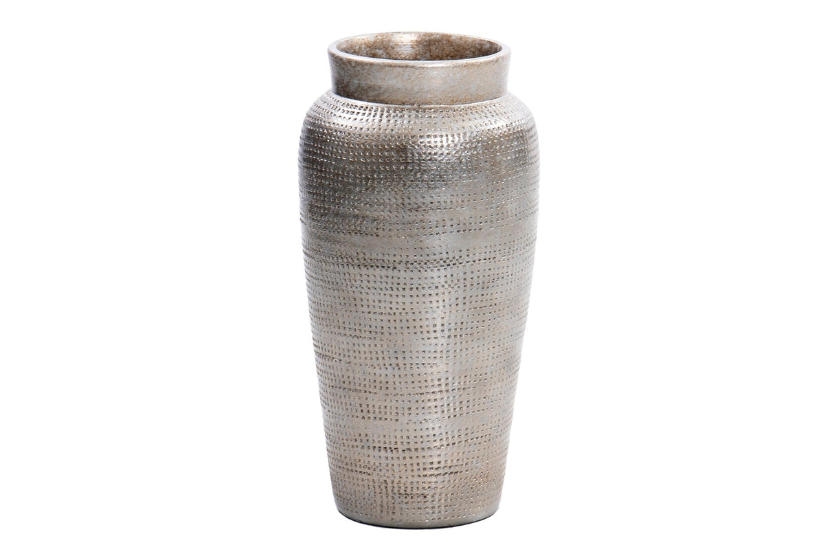 Keramik -Vase -Champagner 17x17x35 cm