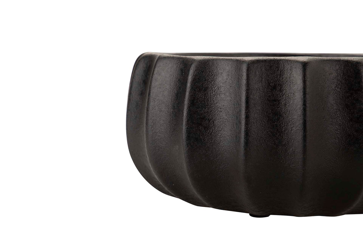 Centre de céramique noire 25x25x13 cm