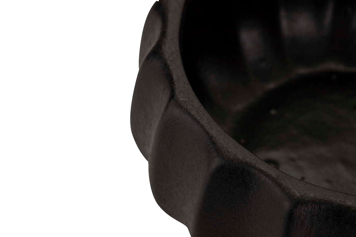 Centre de céramique noire 25x25x13 cm