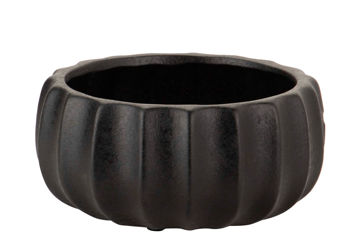 Centre de céramique noire 25x25x13 cm