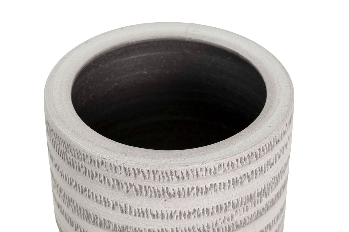 Graue Keramik Parag 23x23x50 cm