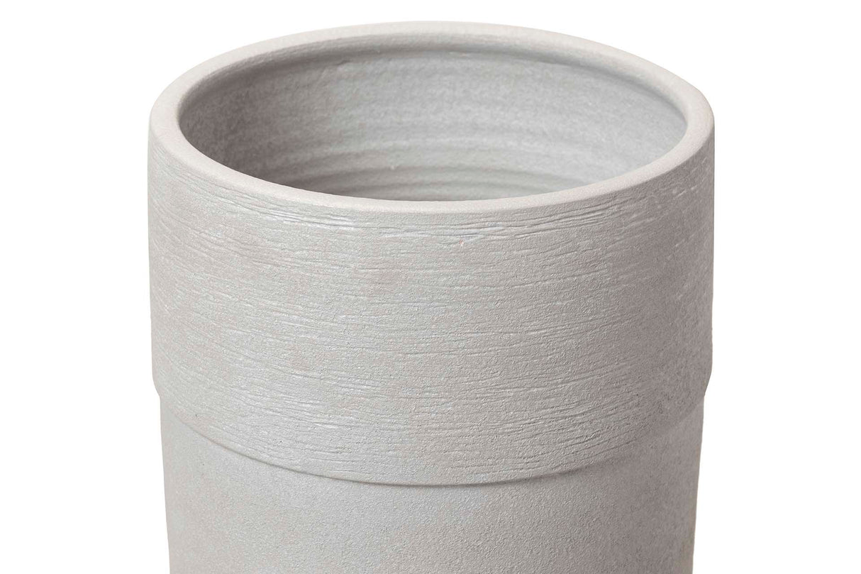 Floreale in ceramica grigia 30x30x80 cm