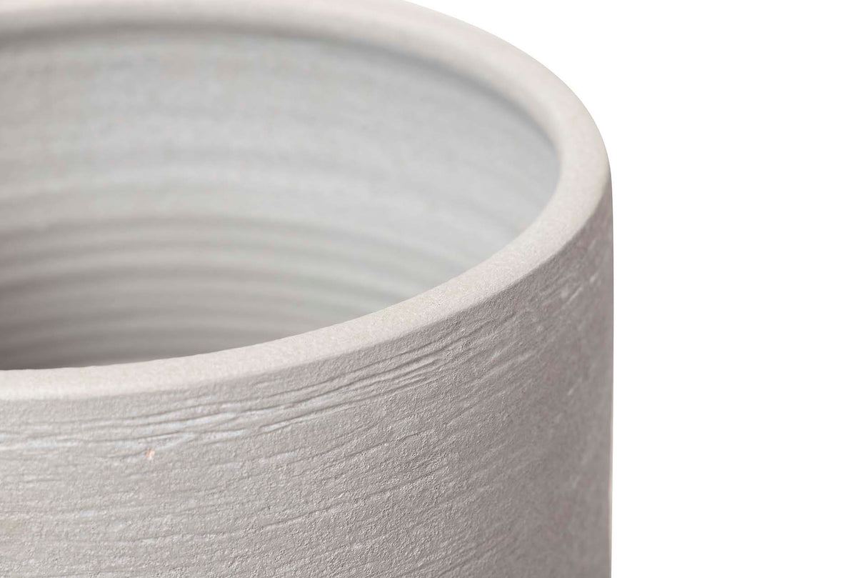 Floreale in ceramica grigia 30x30x80 cm