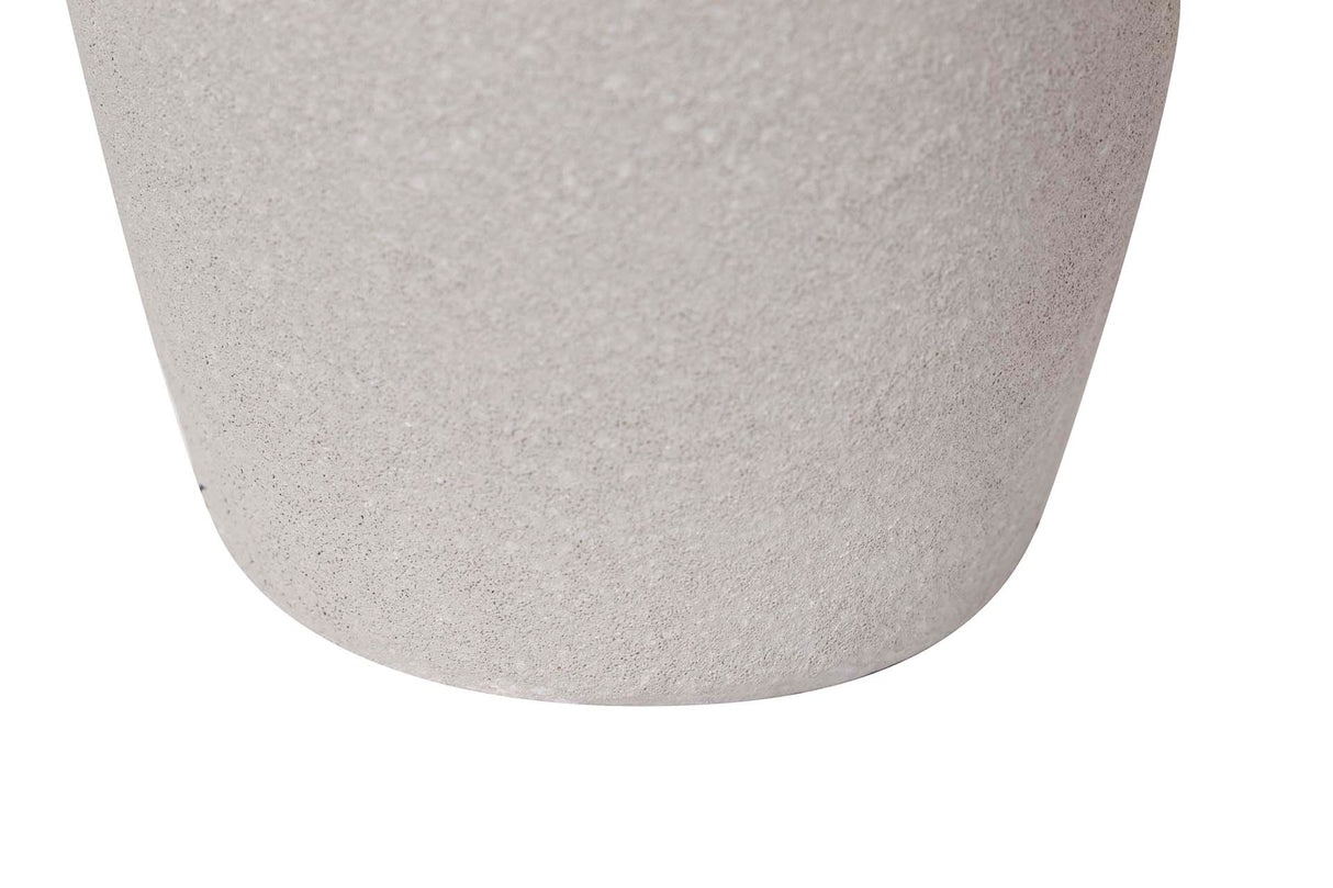 Florero in ceramica grigia 20x20x40 cm
