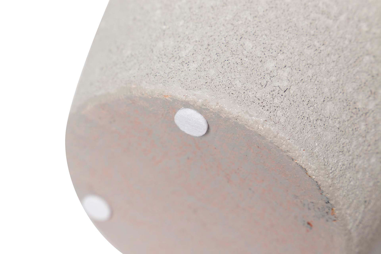 Vase en céramique gris 16,5x16,5x30 cm