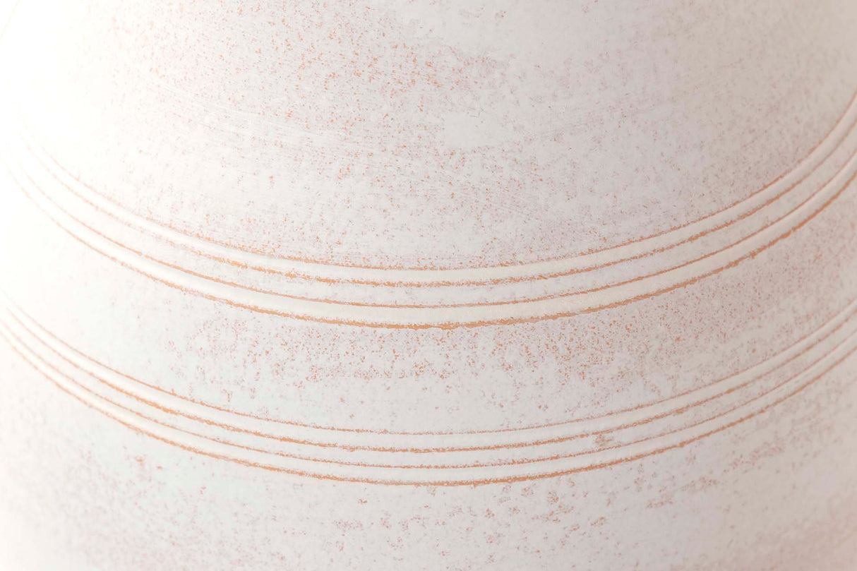 Vaso de cerâmica branca 23x23x40 cm