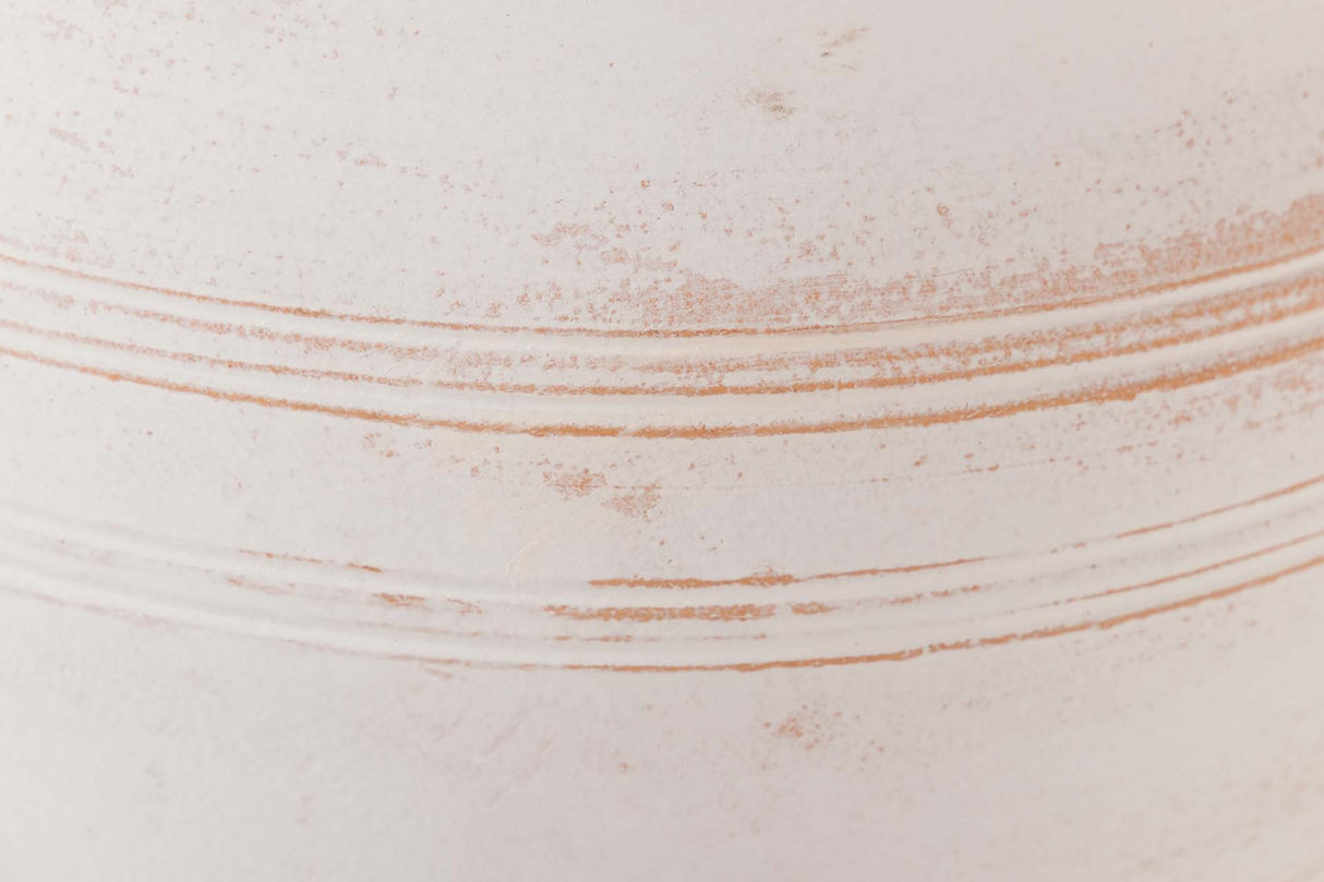 MACETERO CERAMICA BLANCA 32x32x28 CM