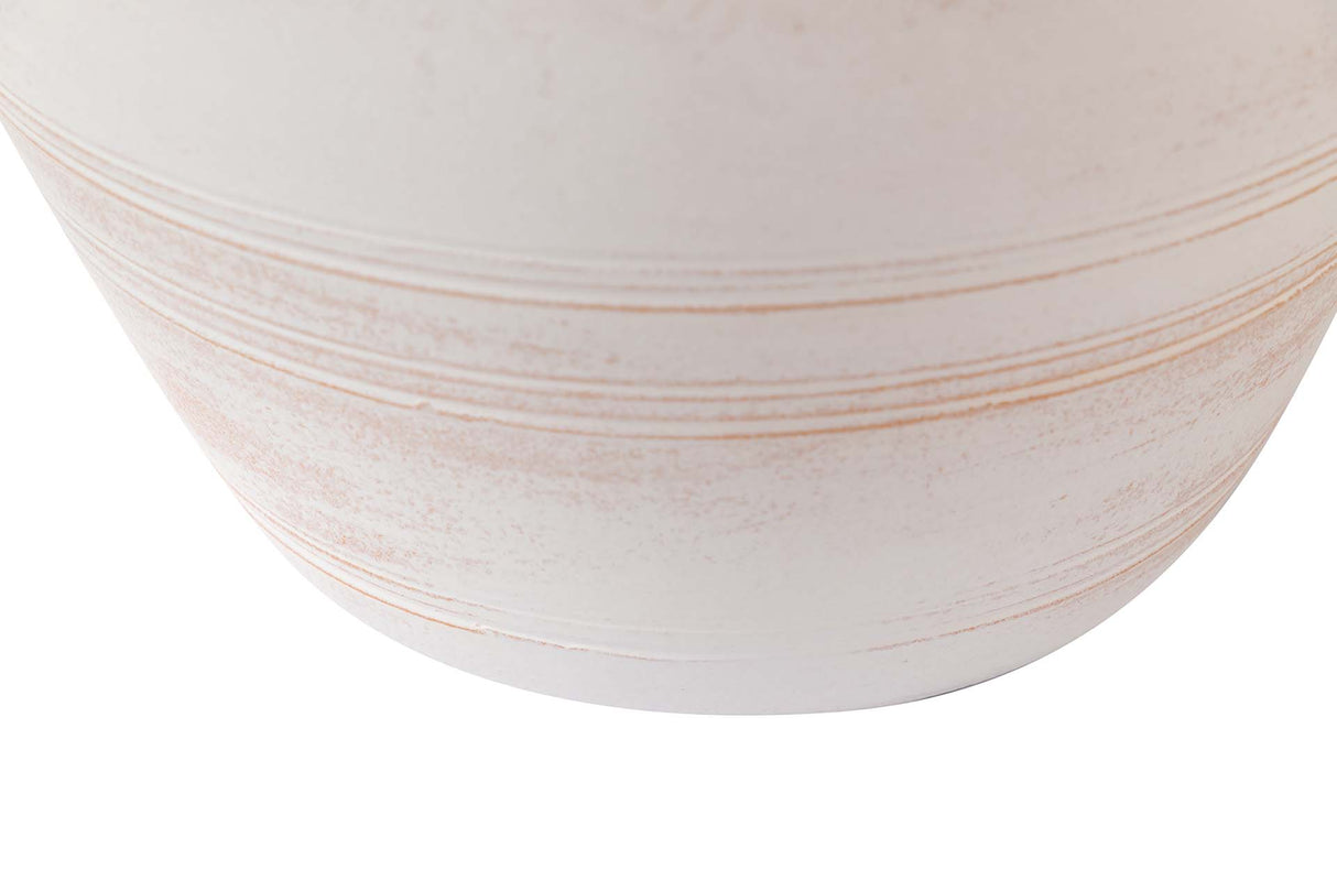 MACETERO CERAMICA BLANCA 32x32x28 CM