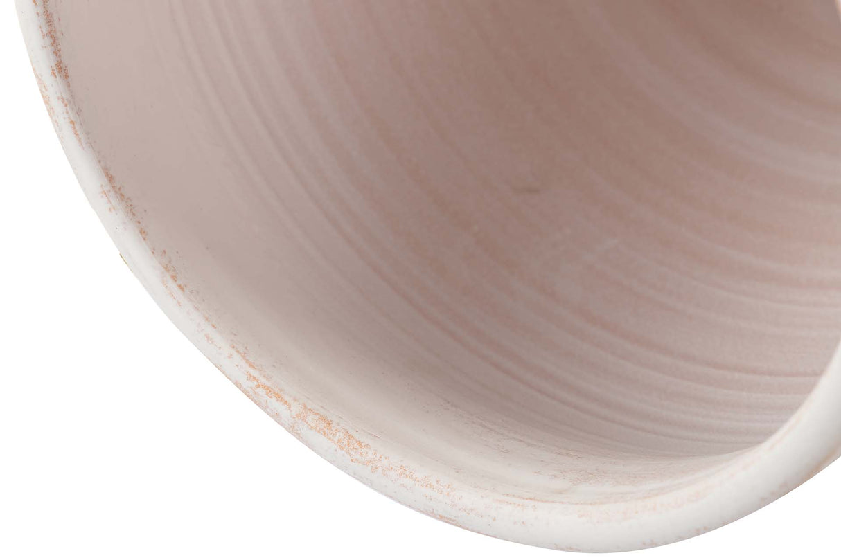 MACETERO CERAMICA BLANCA 32x32x28 CM