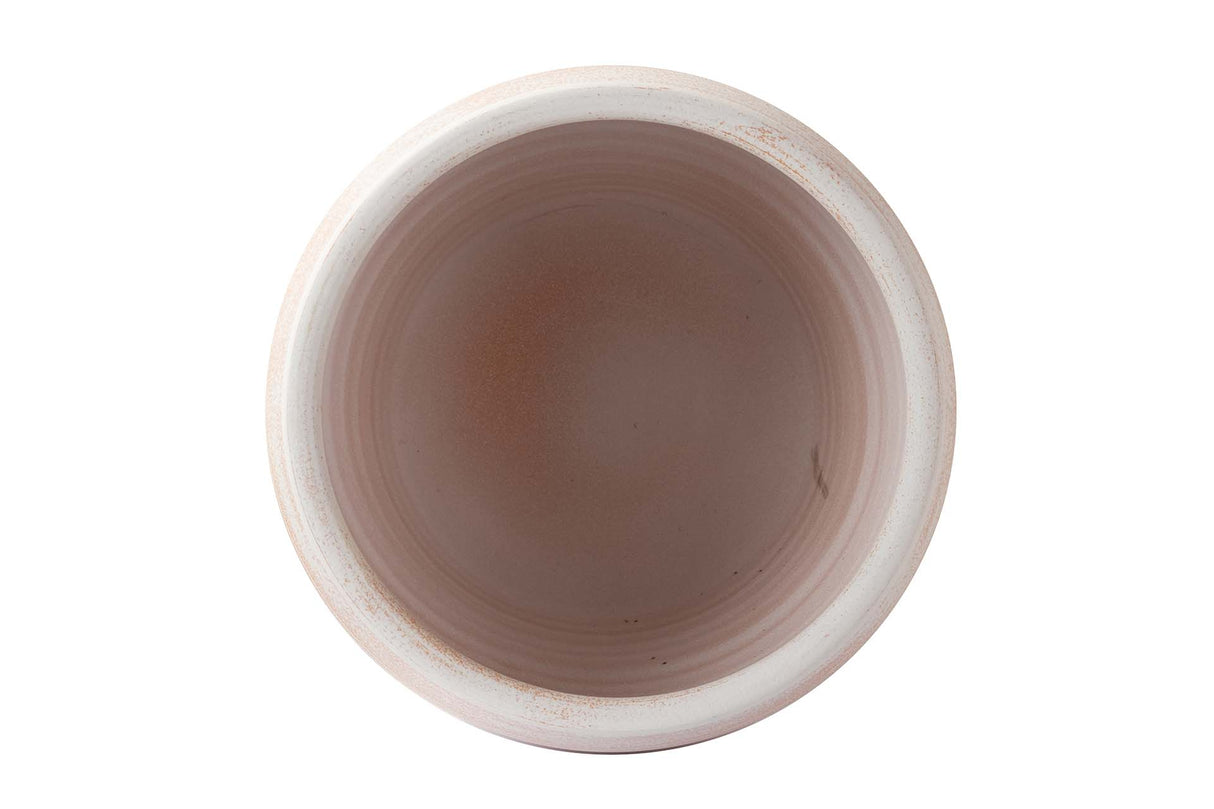 MACETERO CERAMICA BLANCA 35x35x30,5 CM