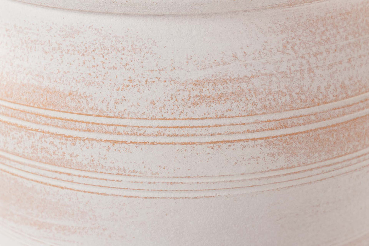 MACETERO CERAMICA BLANCA 35x35x30,5 CM