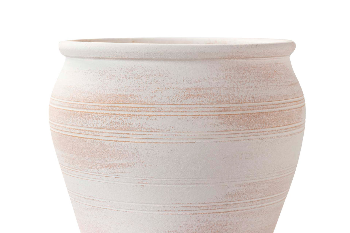 MACETERO CERAMICA BLANCA 35x35x30,5 CM