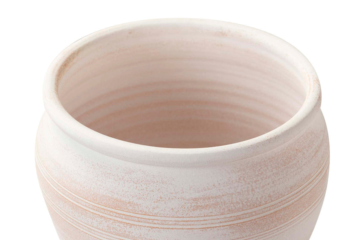 MACETERO CERAMICA BLANCA 35x35x30,5 CM