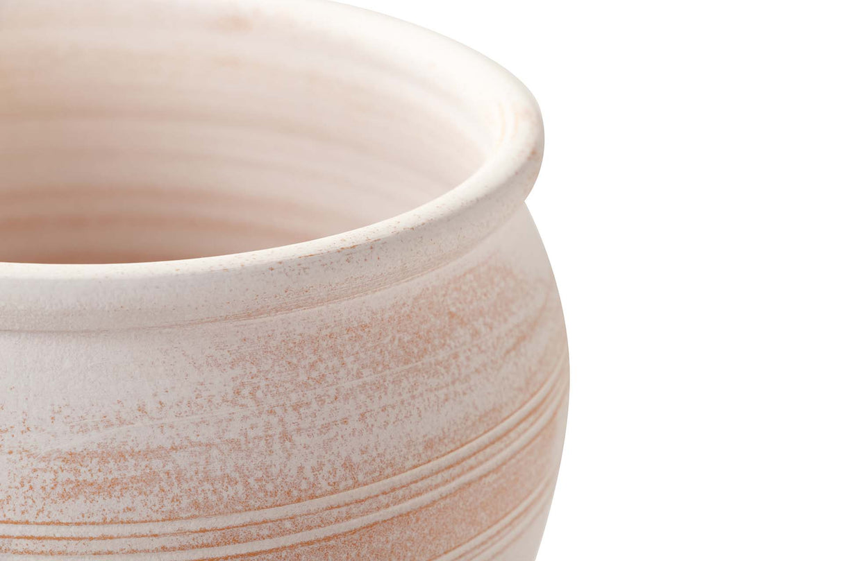 MACETERO CERAMICA BLANCA 35x35x30,5 CM