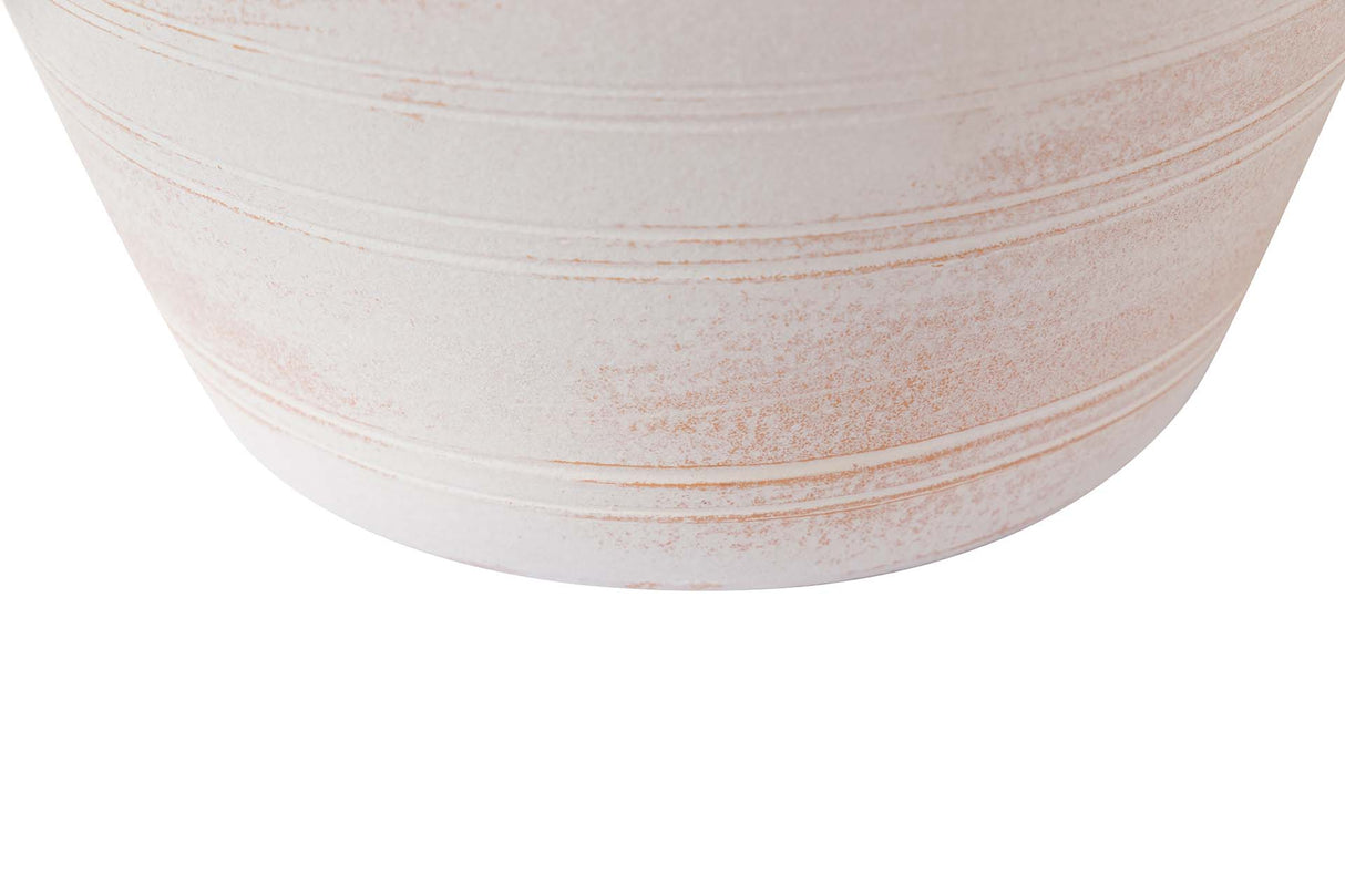 MACETERO CERAMICA BLANCA 35x35x30,5 CM