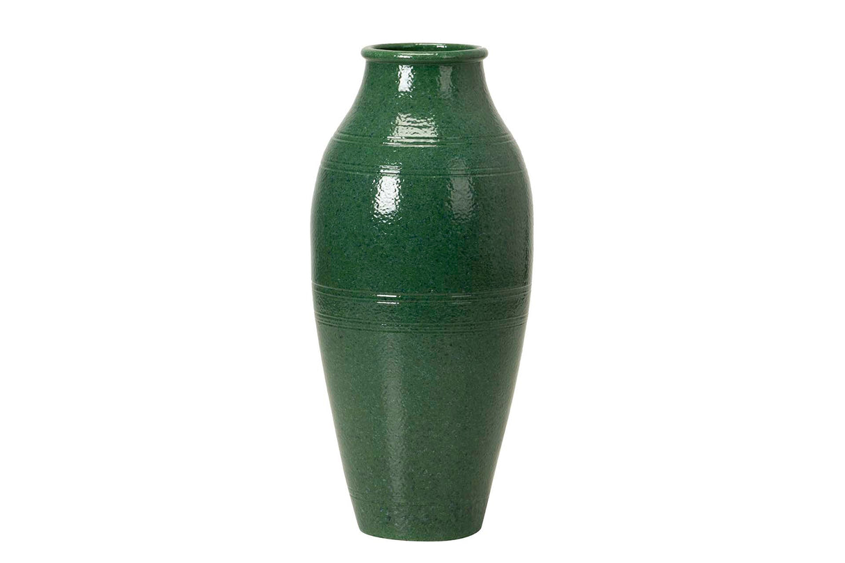 Vaso de cerâmica verde 26x26x60 cm