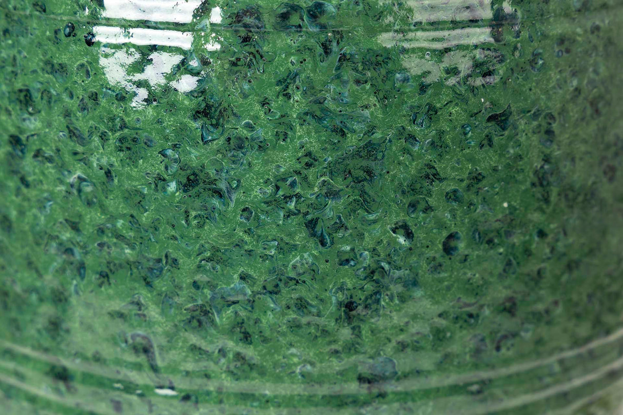 Green Ceramic Florer 19x19x30 cm