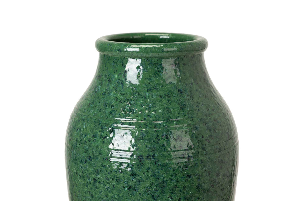 Green Ceramic Florer 19x19x30 cm