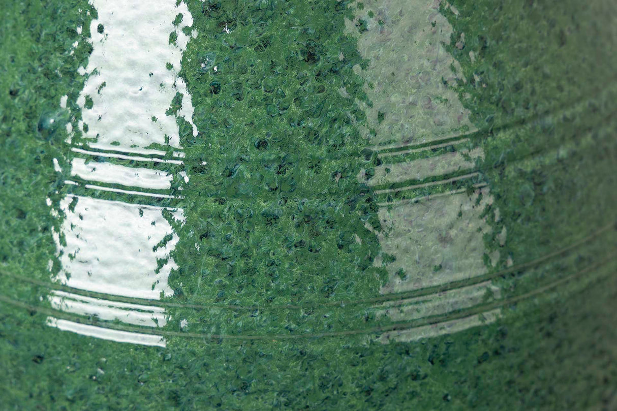 Vaso de cerâmica verde 28x28x40 cm